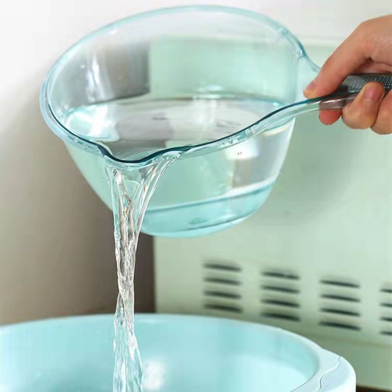 【摔不破加厚水勺】厨房耐用透明舀水水漂浇菜浇花打水瓢勺水