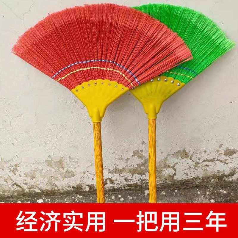 批发波纹丝扫把扫地扫水结实耐用扫帚环卫工农村家用笤帚不沾
