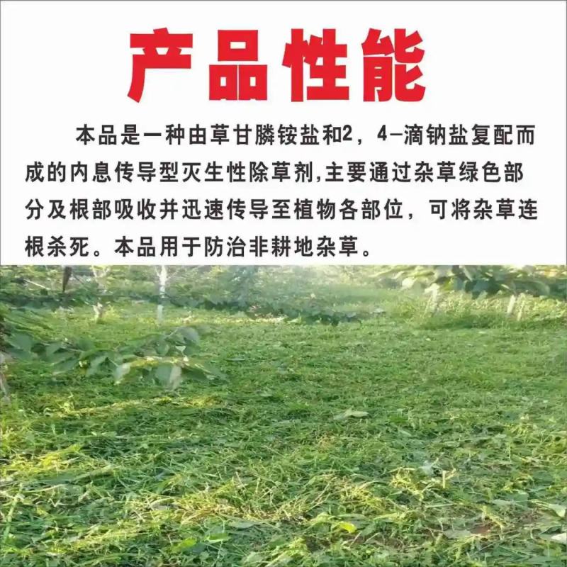除草剂23%草铵膦精喹禾灵乙羧氟草醚三元复果园杂草除草剂