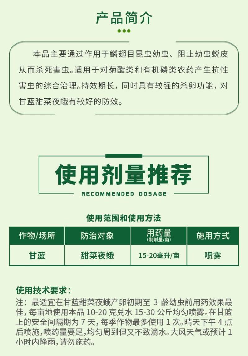 农用10%虱螨脲悬浮剂甘蓝甜菜夜蛾杀虫剂防黑皮果杀虫杀卵