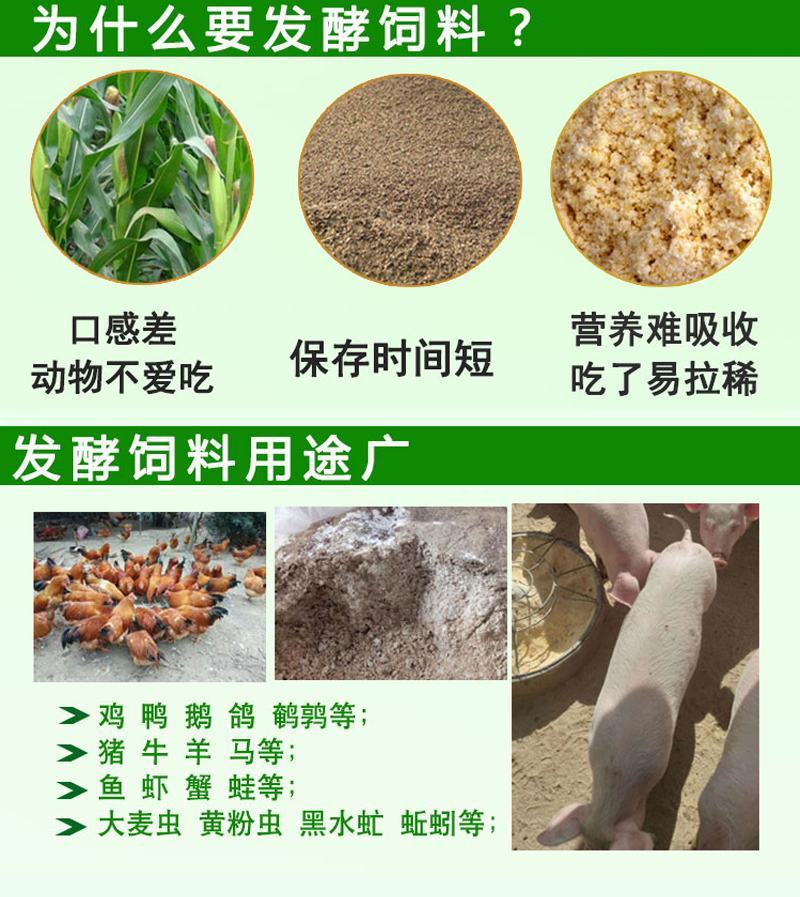益富源粗饲料发酵剂发酵粉发酵豆渣酒糟粗饲料喂猪牛羊