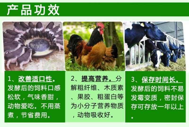 益富源粗饲料发酵剂发酵粉发酵豆渣酒糟粗饲料喂猪牛羊