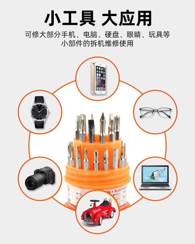 螺丝刀套装组合家用五金十字一字异型可拆多用起子多功能维修