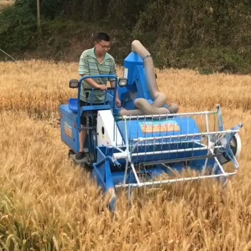 32马力稻麦联合收割机大豆收割机油菜脱粒一机多用