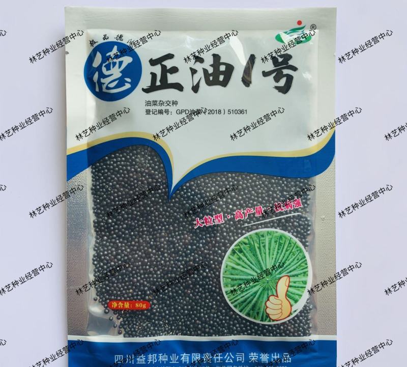 德油正油1号油菜种子大粒油菜籽早熟矮杆秋季播抗病高产