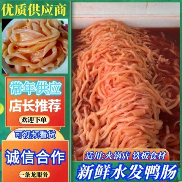 【水发鸭肠】火锅铁板食材，量大从优，长期供应，资质齐全