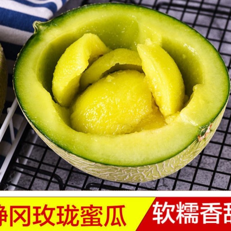 山东玫珑瓜网纹文蜜瓜软糯香甜带箱1-5个新鲜水果冰糖蜜瓜