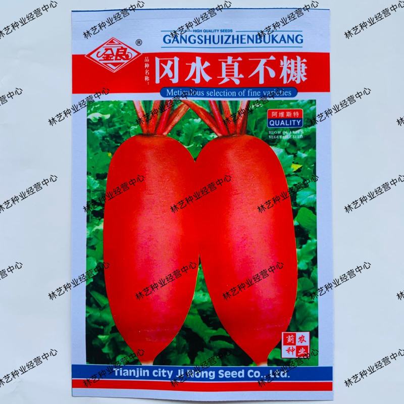 冈水不糠萝卜种子红萝卜种子水果萝卜原厂袋装高产