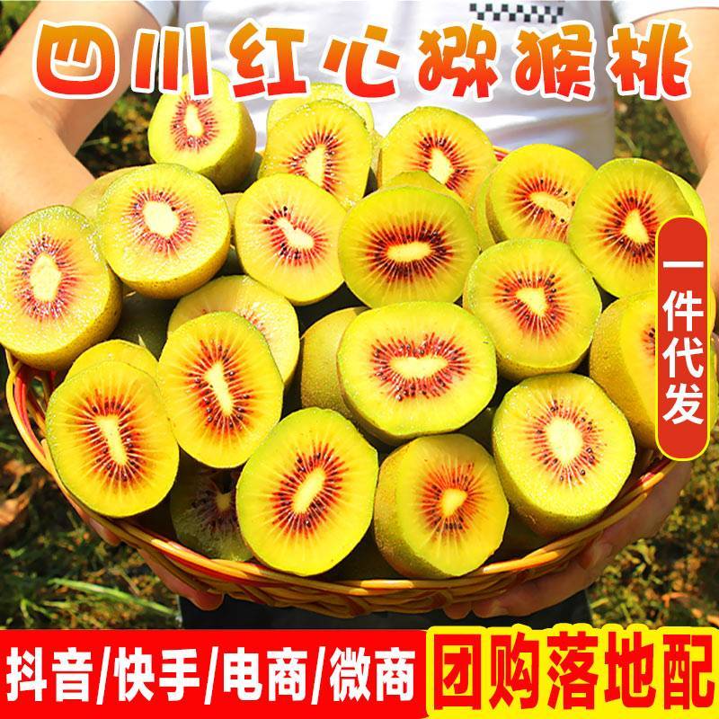 精品蒲江红心猕猴支持一件代发团购整车直播欢迎联系