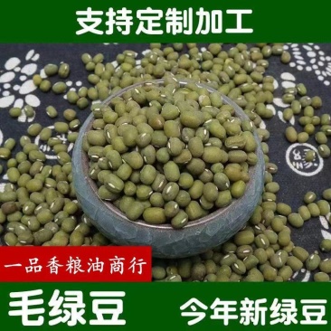 绿豆现货批发(东北进口)毛绿豆皮薄易煮烂袋装50