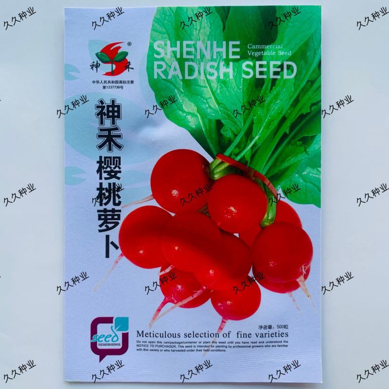 神禾樱桃萝卜种子小红水果萝卜种籽四季播蔬蔬菜种孑阳台盆栽
