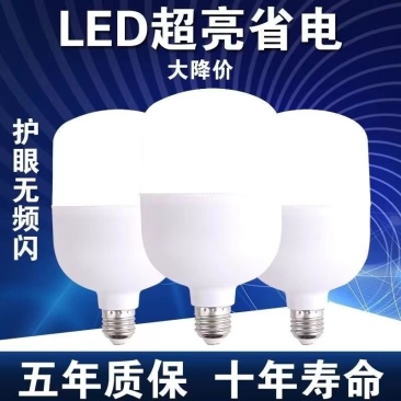 led灯泡室内室外灯泡大螺口节能灯家用商场螺纹超亮省电灯