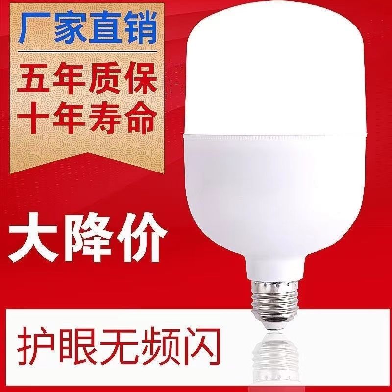 led灯泡室内室外灯泡大螺口节能灯家用商场螺纹超亮省电灯
