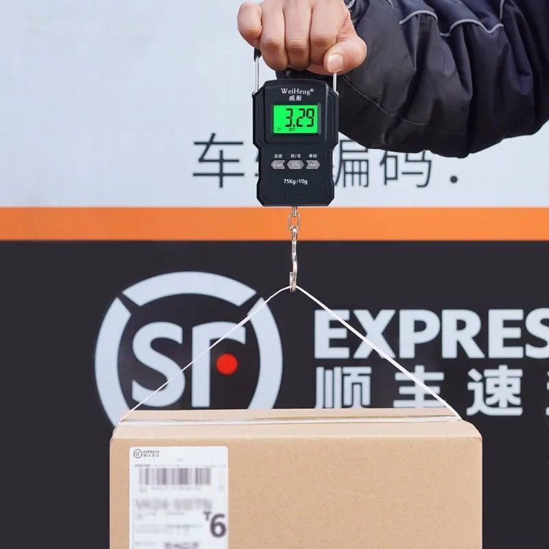 威衡手提秤高精度电子秤家用便携式行李秤商用弹簧秤75公斤