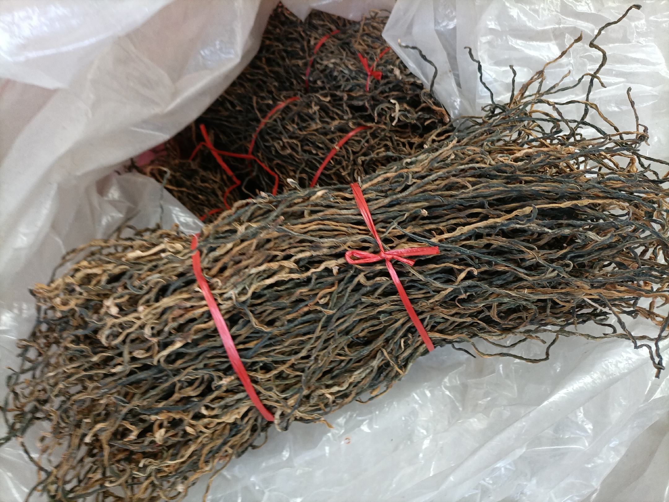 干煸豆角的原材料展示