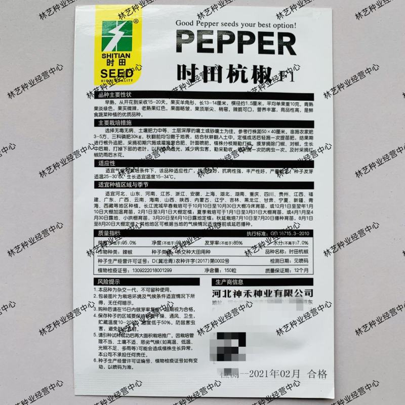 时田杭椒F1种子早熟香辣超辣线椒种籽阳台菜园春夏秋四季