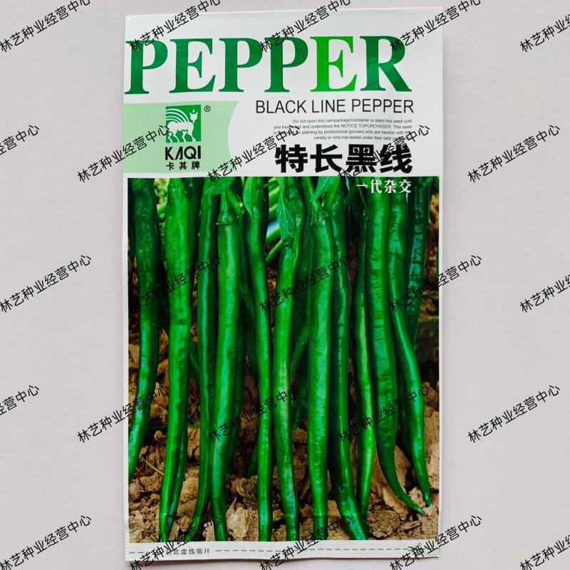 卡其牌特长黑线辣椒种籽中早熟抗病节节有果商品性好春秋蔬菜