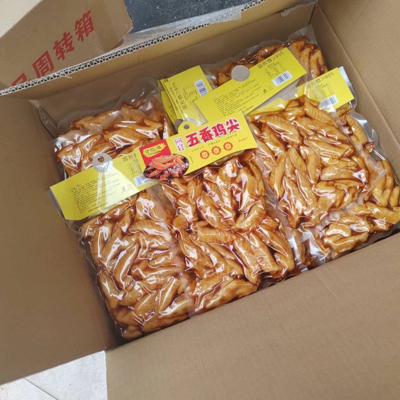鸡翅尖五香麻辣，品质保证，火爆热销欢迎采购。