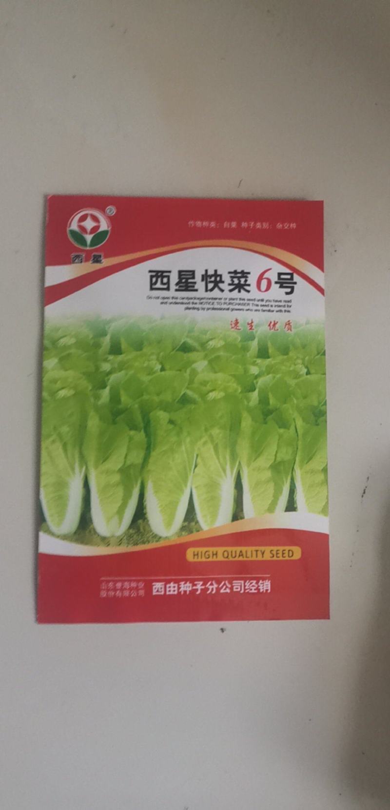 快菜种子西星快菜6号叶柄窄生长速快30天上市耐热湿