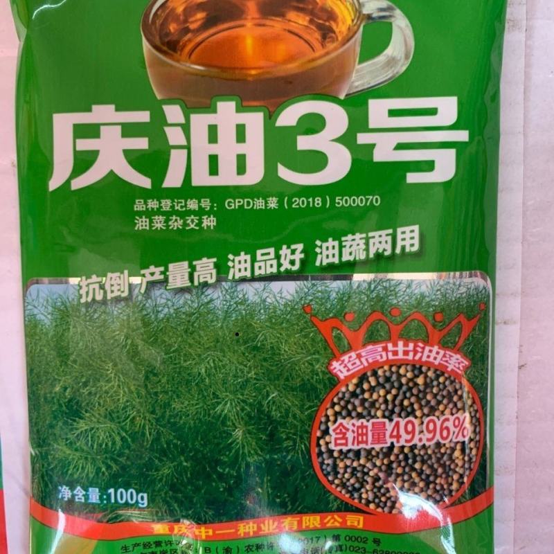 庆油3号油菜种子，100克