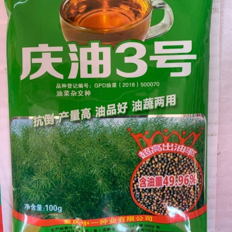 庆油3号油菜种子，100克