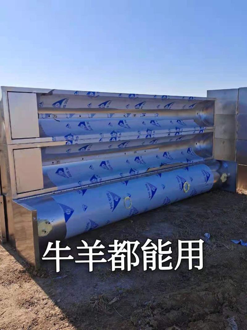 恒温饮水槽电加热不锈钢牛羊喝水槽冬季防冻食槽养殖场设备可