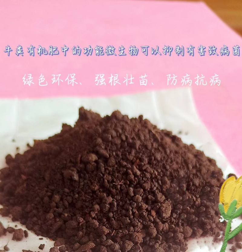 纯牛粪发酵生物有机肥