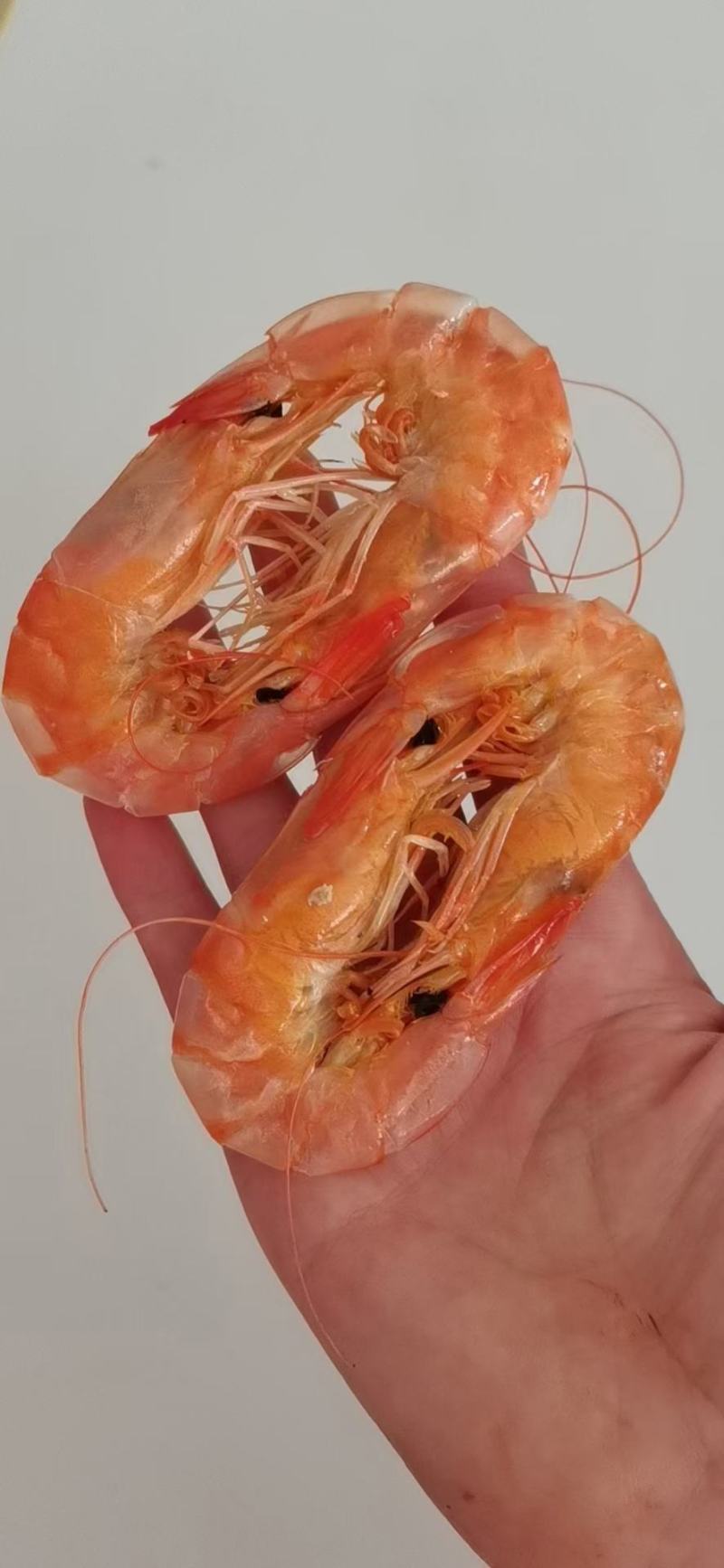 肉壳分离的大烤虾