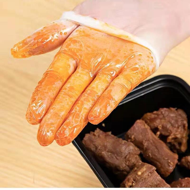 PVC一次性手套洗碗防护餐饮食品级批发乳胶透明塑料TPE