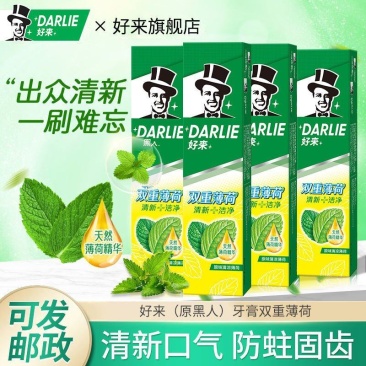 DARLIE好来(原黑人)牙膏双重薄荷多规格改善黄牙渍清