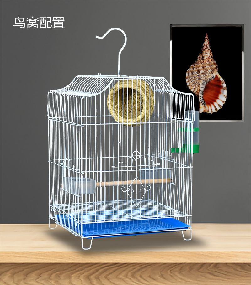 包邮大号鸟笼子家用落地小型中号鸽子金属小号笼子八哥鸟笼