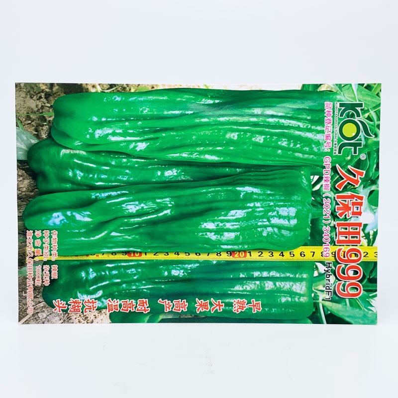 久保田999大果薄皮辣椒种子早熟耐高温抗煳头灯笼椒种原装