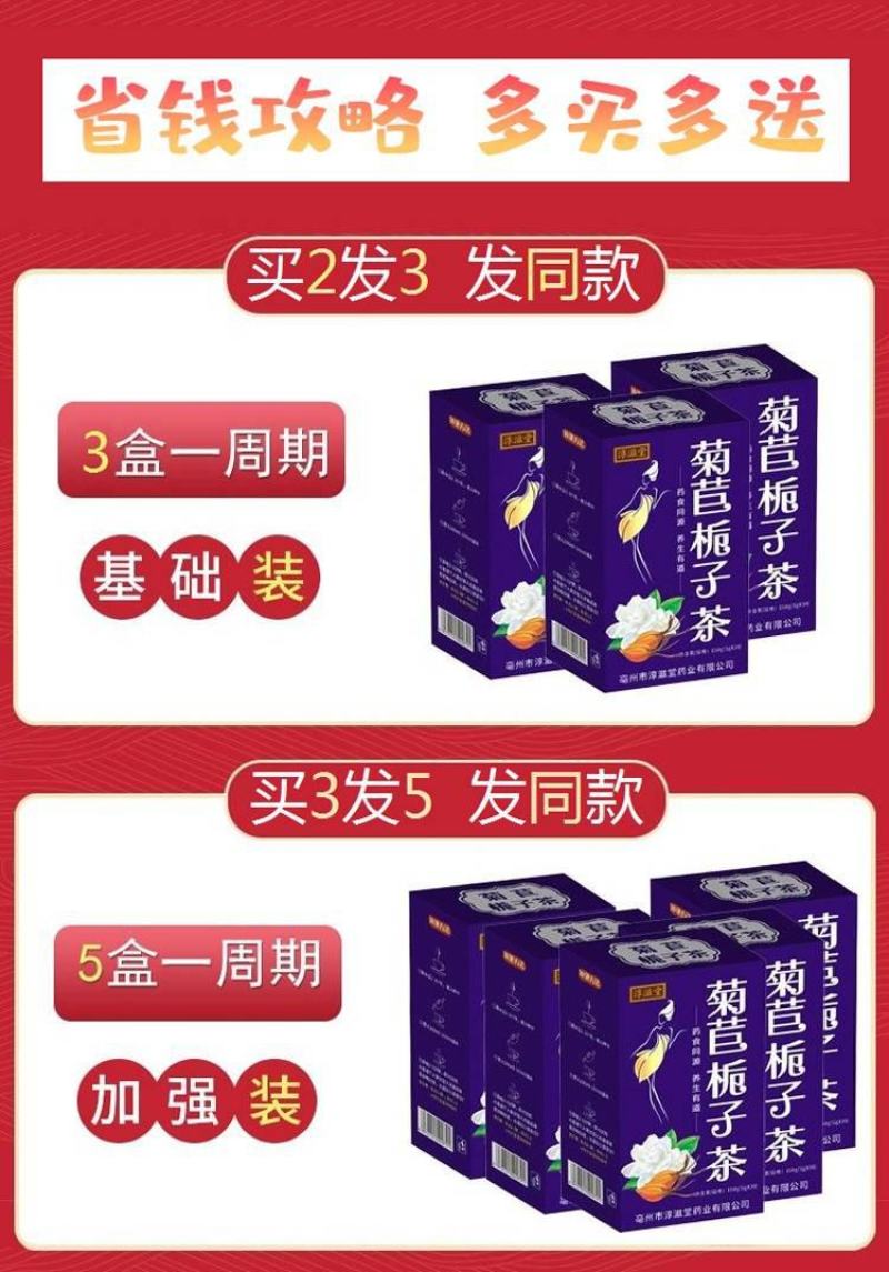 菊苣栀子茶痛风桑叶百合薏仁芡实茯苓根葛根养生茶風尿痠降