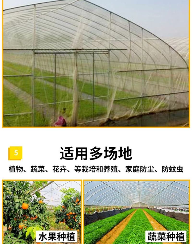 大棚防虫网纱网菜地大棚网养殖场猪场防蚊苍蝇果树防鸟加密加