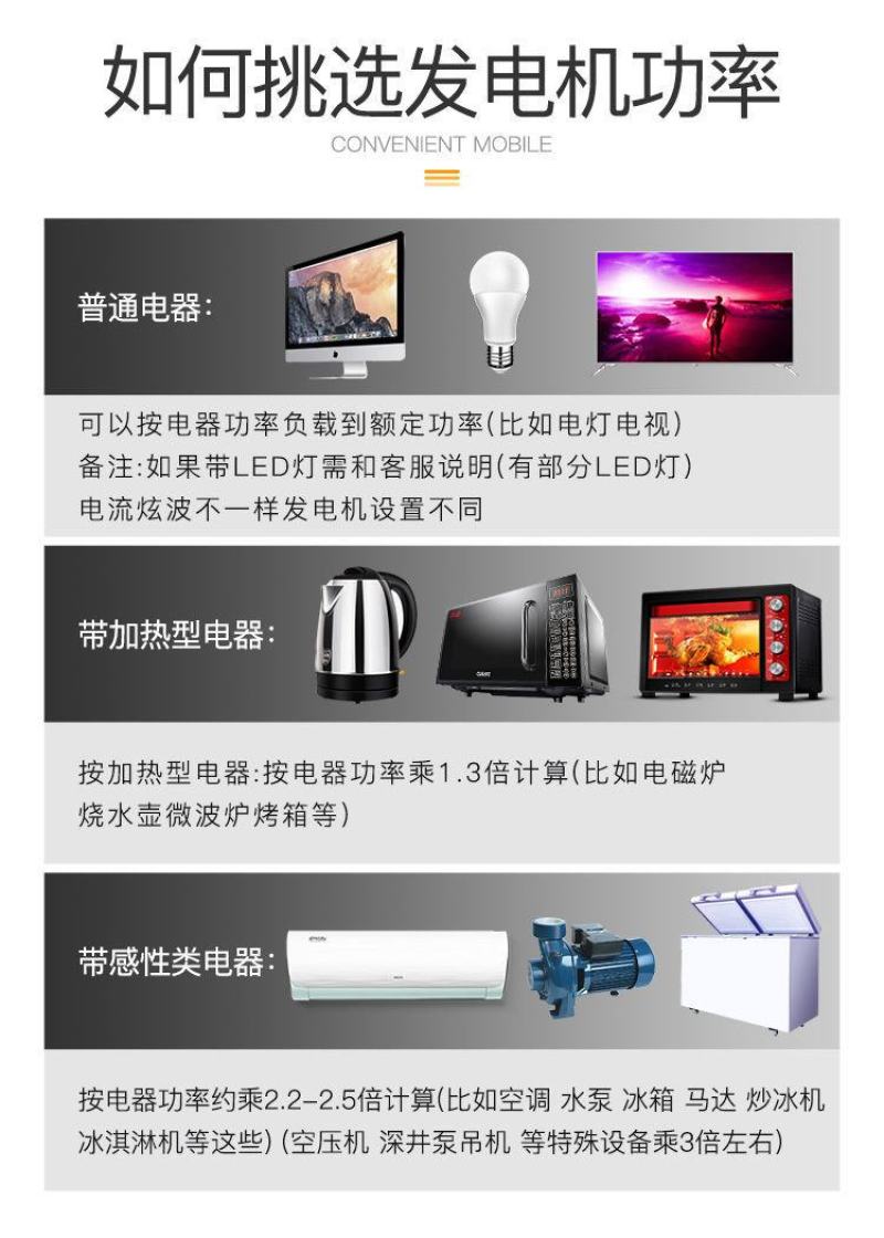 包邮汽油发电机家用小型220v单相3KW三相5千瓦发电机