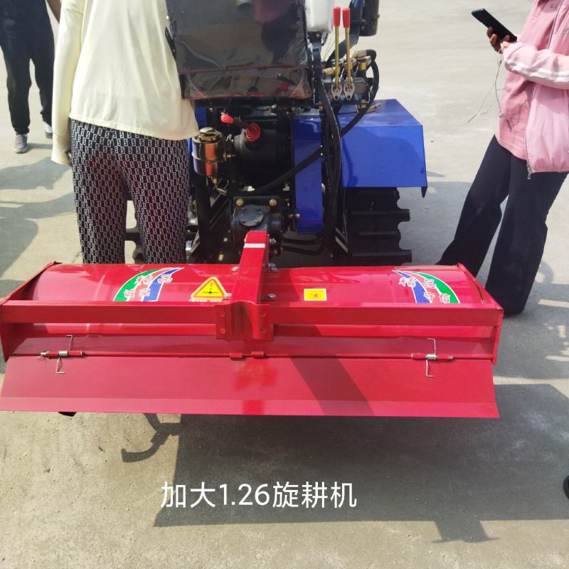 小马力水旱两用履带多功能旋耕机田园管理机耕地机