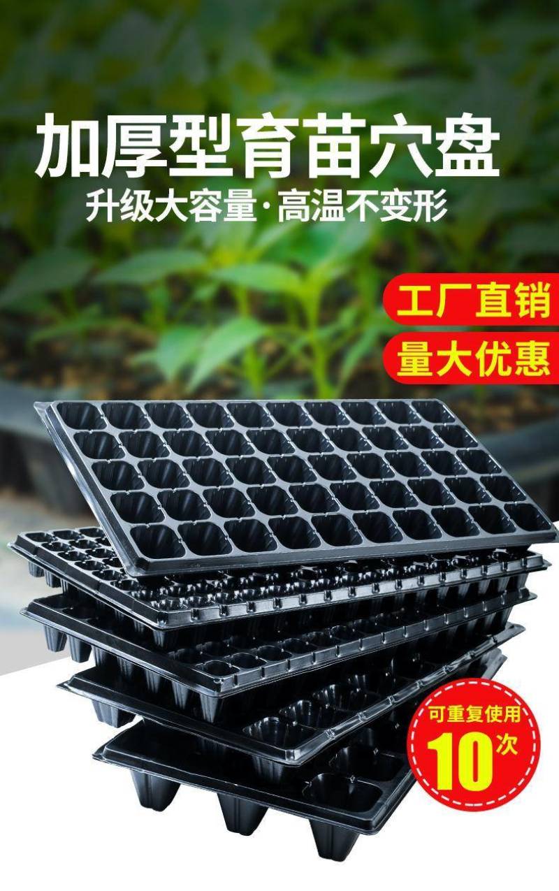 育苗盘加厚穴盘托盘辣椒西红柿玉米育秧育种插扦插加深培育盘