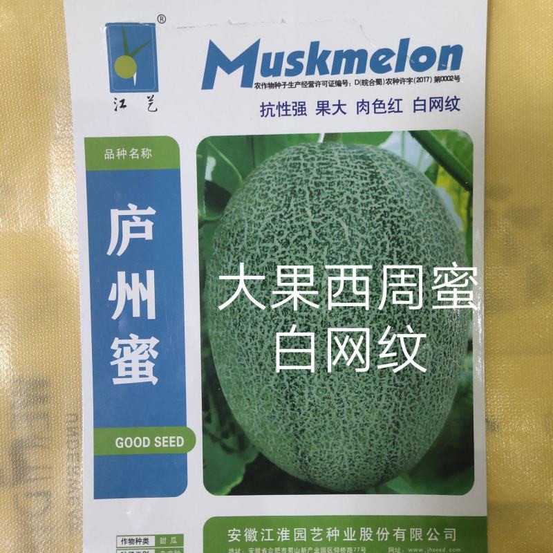 庐州蜜大果西州蜜种子哈蜜瓜种子白网纹瓜种子18度糖5斤上