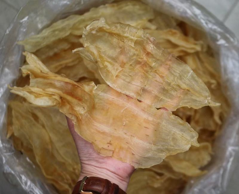 A厂15头阴阳开片鱼胶花胶一斤14-15头原装货很厚肉的