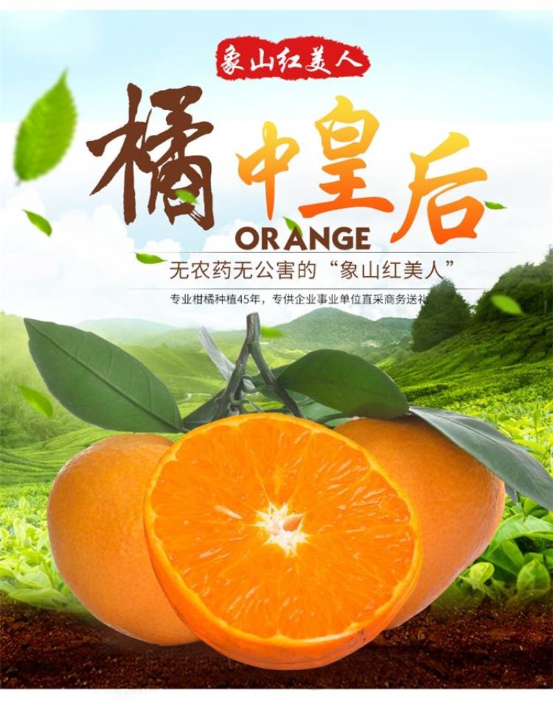 爱媛橙蜜橙，汁多香甜，无渣无核，个头大
