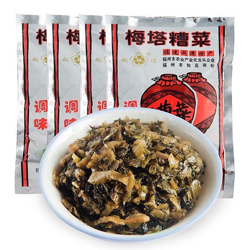 闽清梅塔牌糟菜75克腌菜酱菜泡菜下饭菜咸菜佐餐小菜宝食批