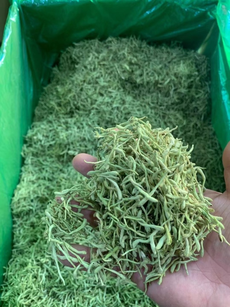 金银行优质银花花茶带绒毛颜色青金银花茶