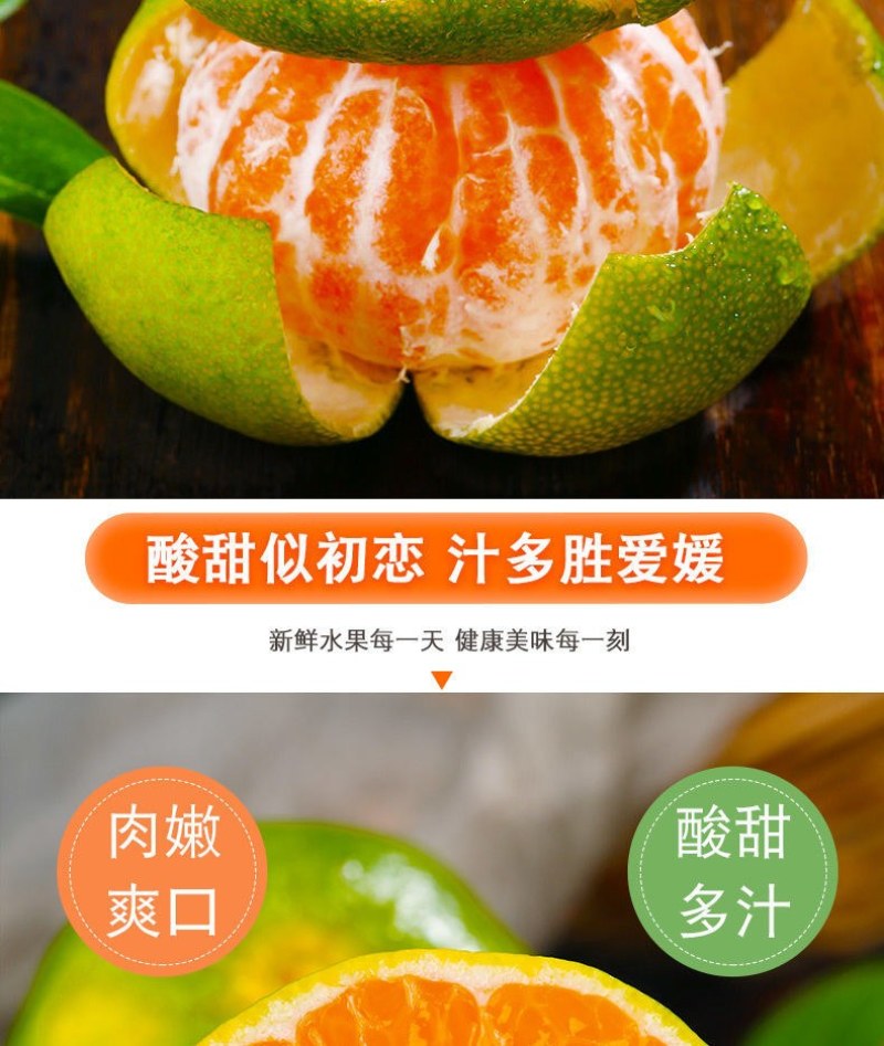 包邮【当天现摘】橘子水果新鲜薄皮无籽桔子酸甜蜜橘水果青皮