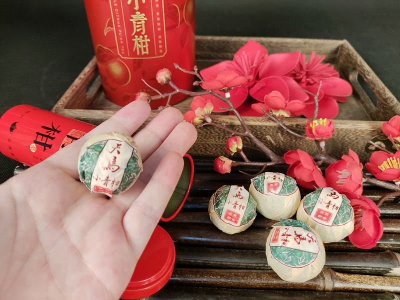 新货库存【一件代发】生晒高性价比新会小青柑普洱茶柑普茶