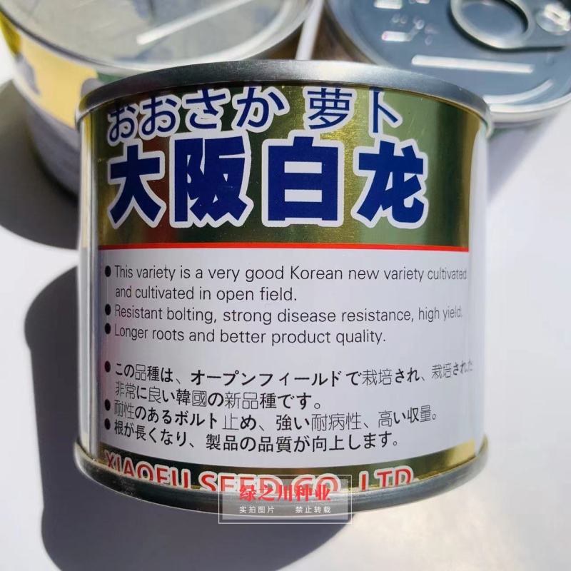 优良韩国新品种大阪白龙萝卜种子耐抽苔抗病强白萝卜种子