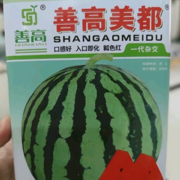 善高美都西瓜种子900粒，50克，口感好瓤色红