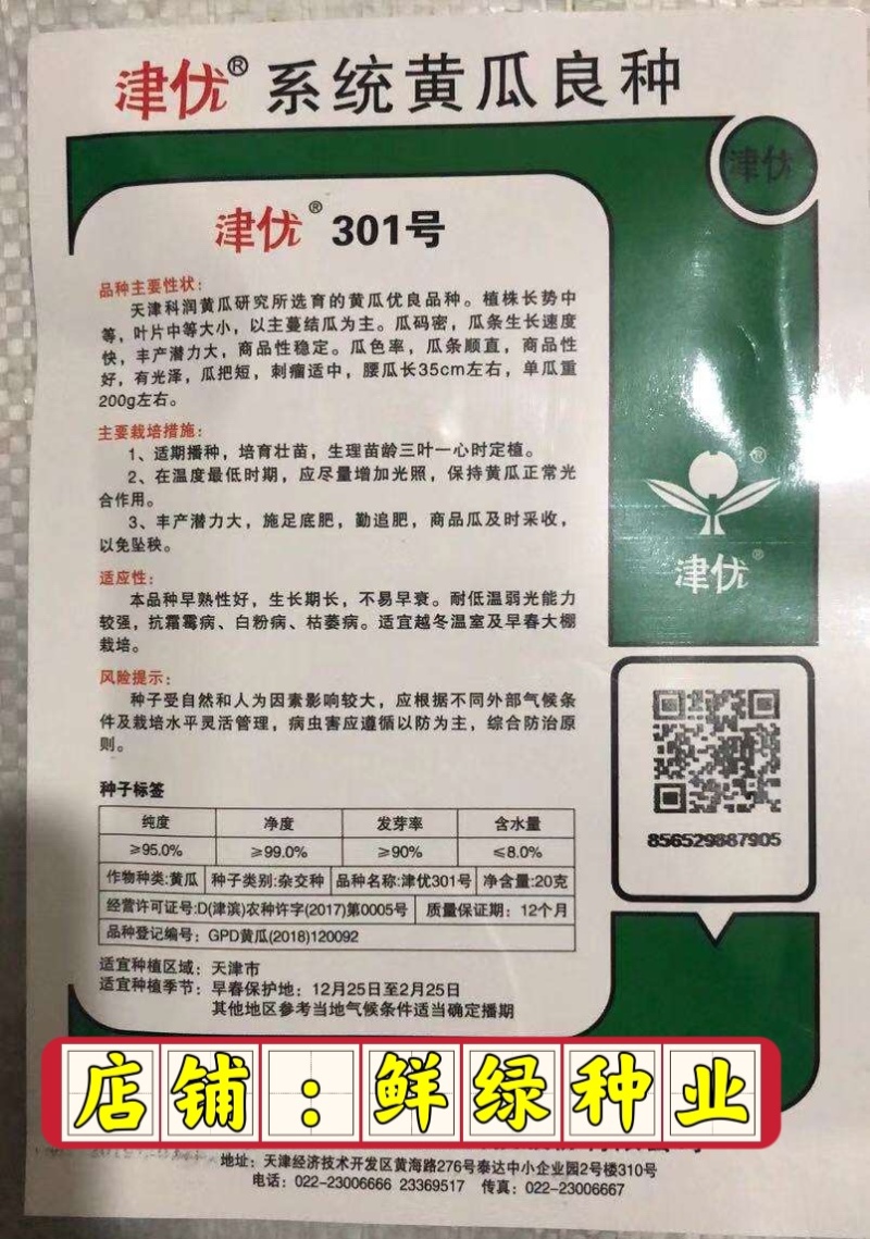 津优301早熟，把短有光泽耐低温弱光适温室大棚及早春大棚