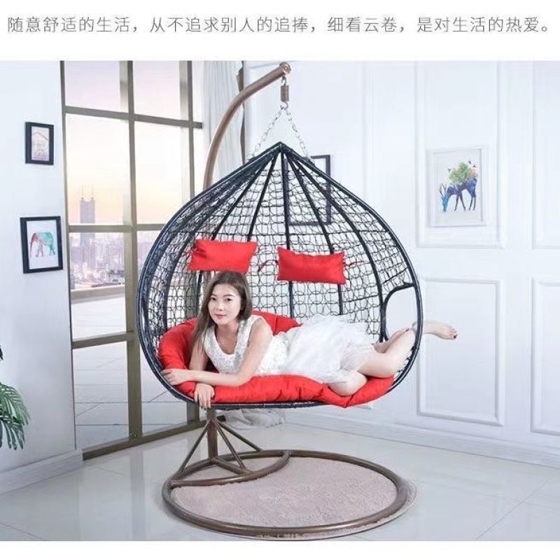 双人吊床网红吊椅双人吊床家用阳台摇篮椅秋千鸟巢椅懒人椅