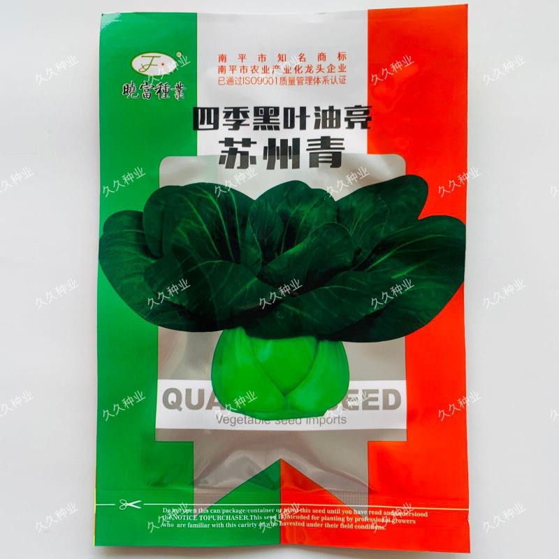 晓富四季黑叶油亮苏州青种籽高产耐寒矮箕阳台盆栽苏州青黑菜