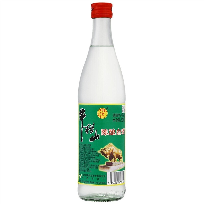 牛栏山二锅头42度500ml陈酿整箱批发牛二包邮